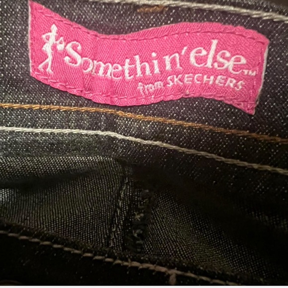 Somethin’ Else by Sketchers Black Denim Mini Skirt - Picture 3 of 4